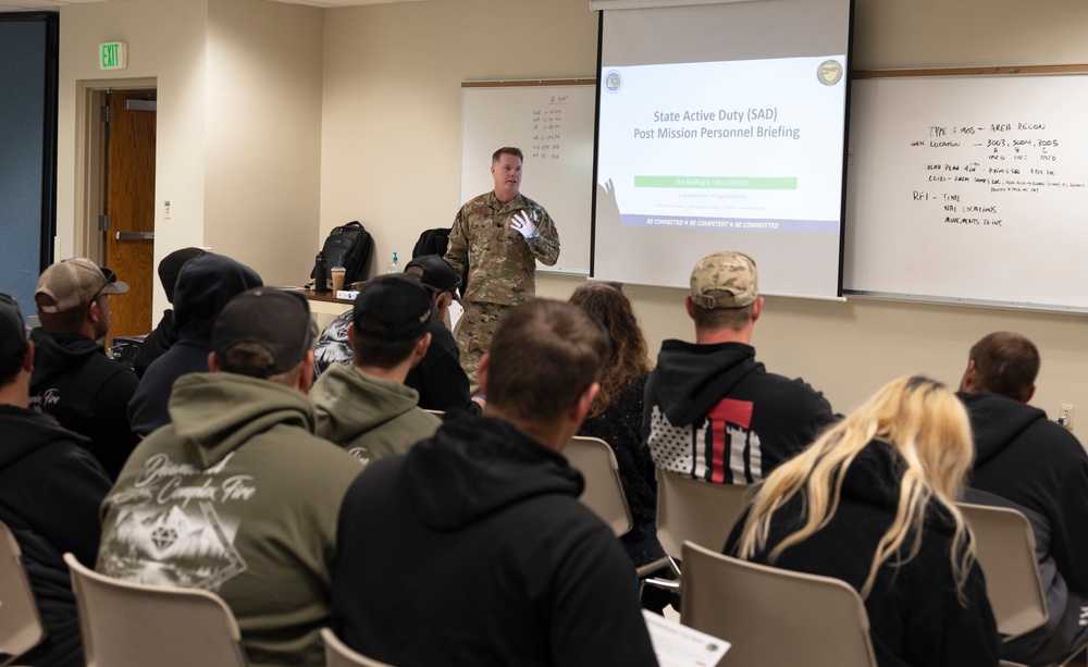 Oregon Guard handcrews complete wildland fire support