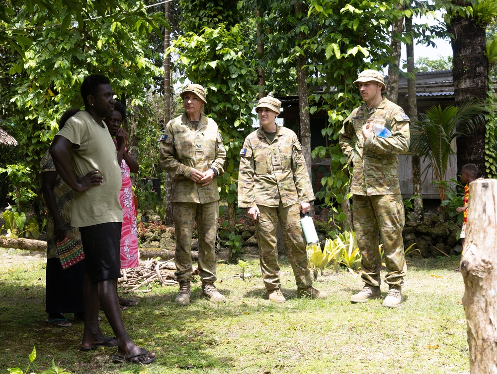 Local shows Australian soldiers unexploded remnants of war