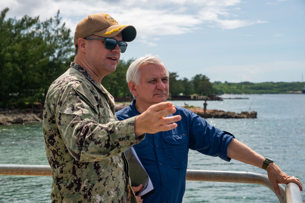 Sen Reed Tours Military Installations on Guam