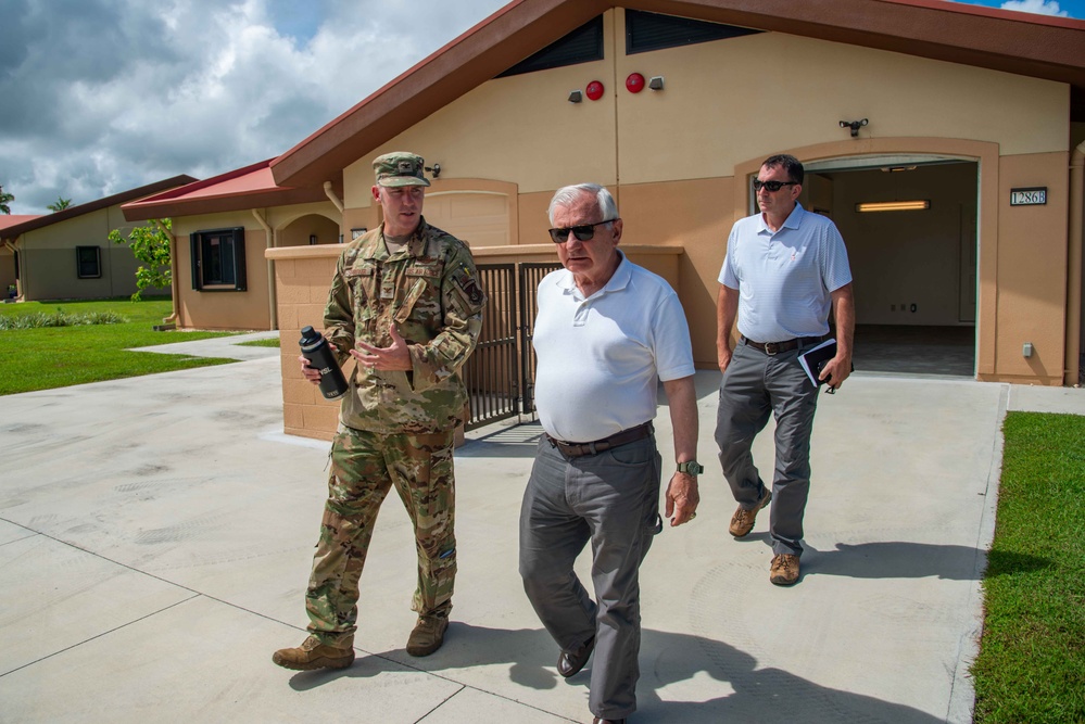 Sen Reed Tours Military Installations on Guam
