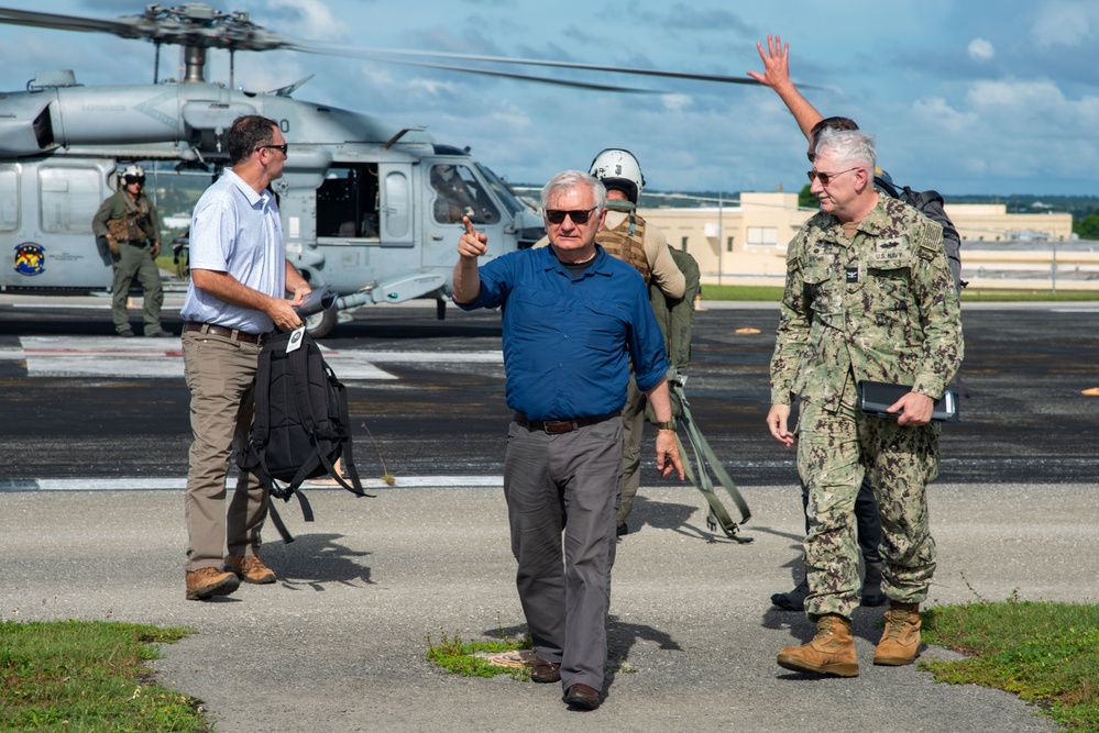 Sen Reed Tours Military Installations on Guam