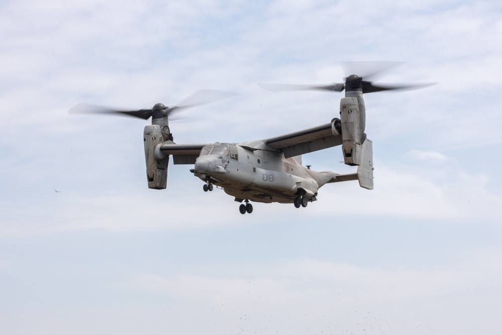 Multinational service members parachute from C-130J Super Hercules during Super Garuda Shield 2024