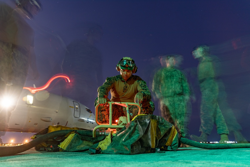 MRF-D 24.3: U.S. Marines refuel aircraft at FARP during Super Garuda Shield 24