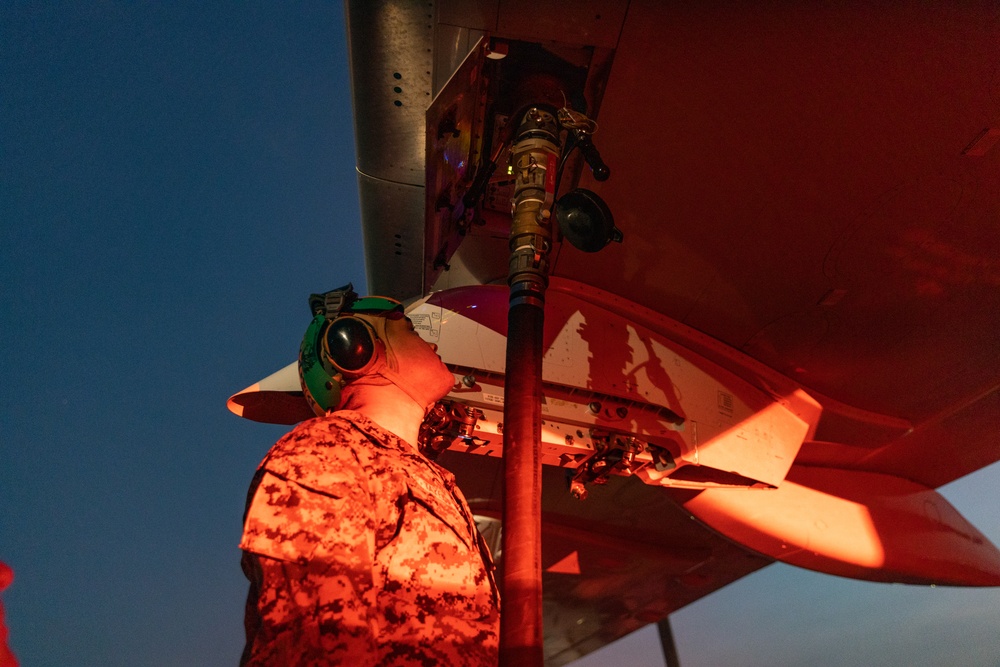 MRF-D 24.3: U.S. Marines refuel aircraft at FARP during Super Garuda Shield 24