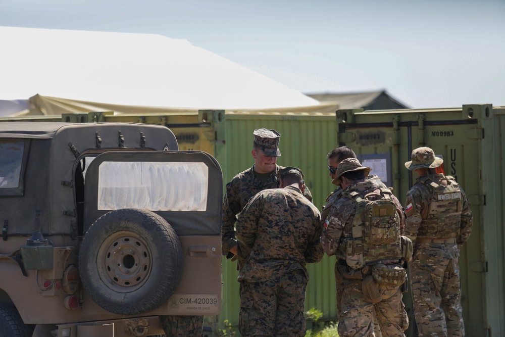 U.S. Marines set up Expeditionary Advance Base with Chilean counterparts during Exercise UNITAS 2024