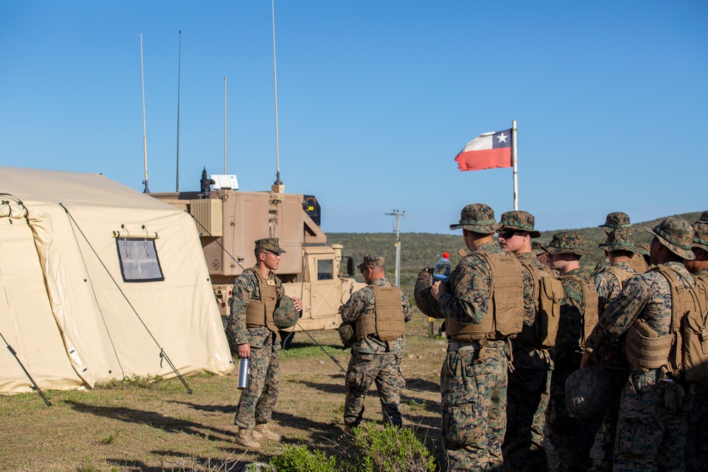 U.S. Marines set up Expeditionary Advance Base with Chilean counterparts during Exercise UNITAS 2024