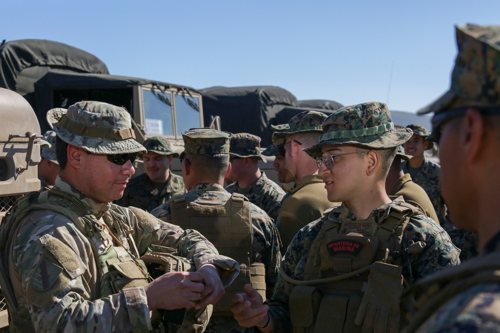 U.S. Marines set up Expeditionary Advance Base with Chilean counterparts during Exercise UNITAS 2024