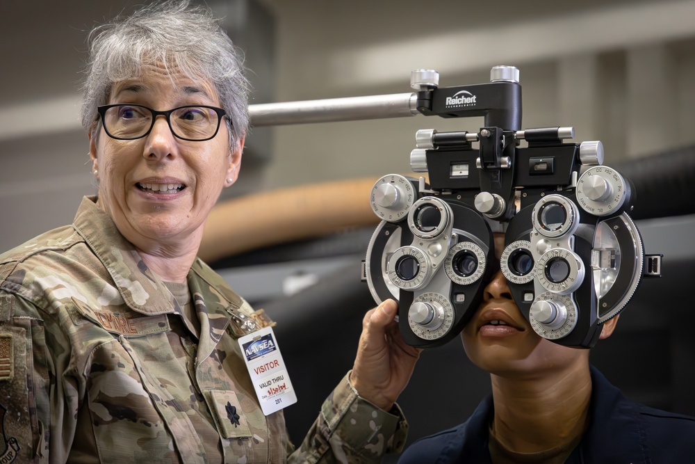 Guard and Reservists from Bangor Air National Guard Base Visit USS John Basilone