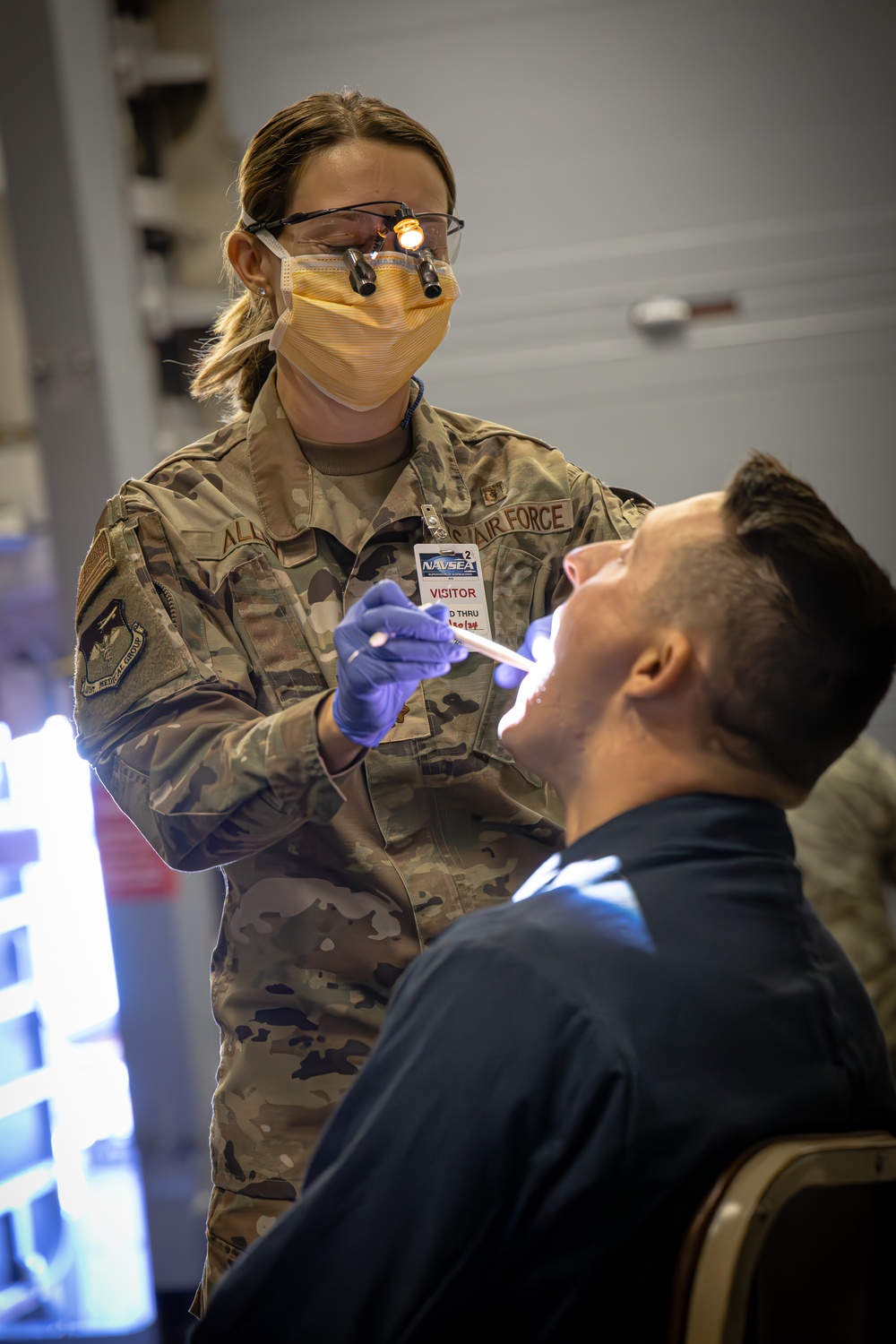 Guard and Reservists from Bangor Air National Guard Base Visit USS John Basilone