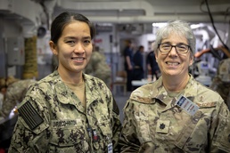 Guard and Reservists from Bangor Air National Guard Base Visit USS John Basilone