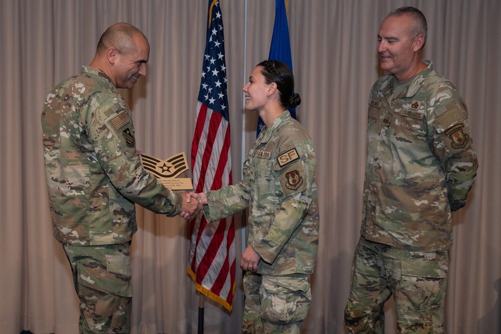 Senior leaders recognize E-5 promotions