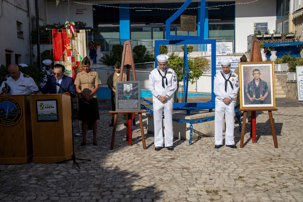 U.S., Italian service and community members hold memorial service for Navy Chaplain