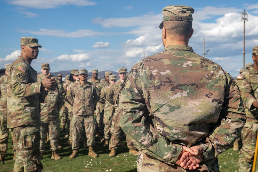 Promotion Ceremony at Camp Bondsteel