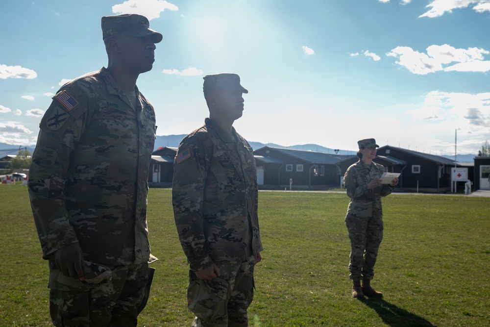 Promotion Ceremony at Camp Bondsteel