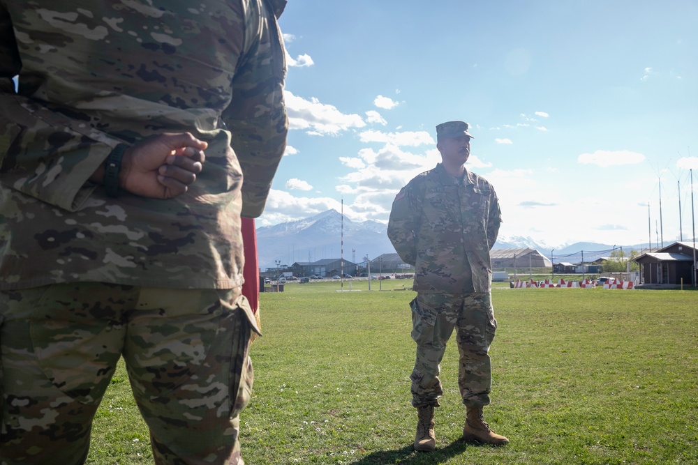 Promotion Ceremony at Camp Bondsteel