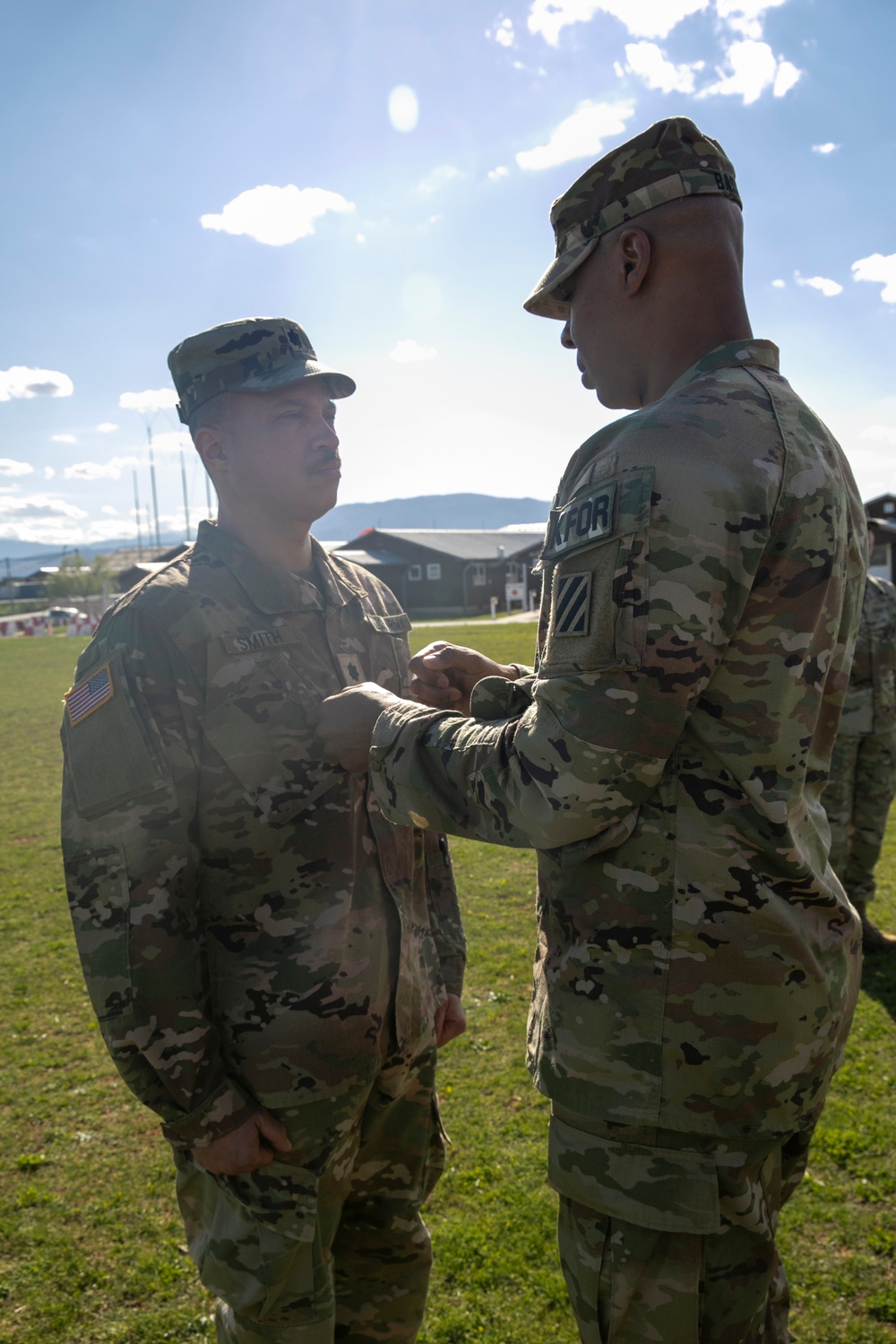 Promotion Ceremony at Camp Bondsteel