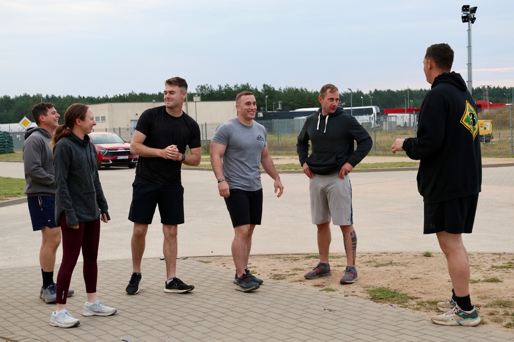 588th BEB conducts an Iron Warrior physical training event in Poland