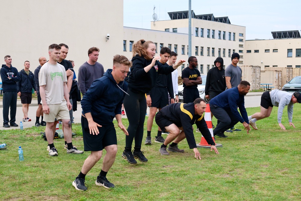 588th BEB conducts an Iron Warrior physical training event in Poland