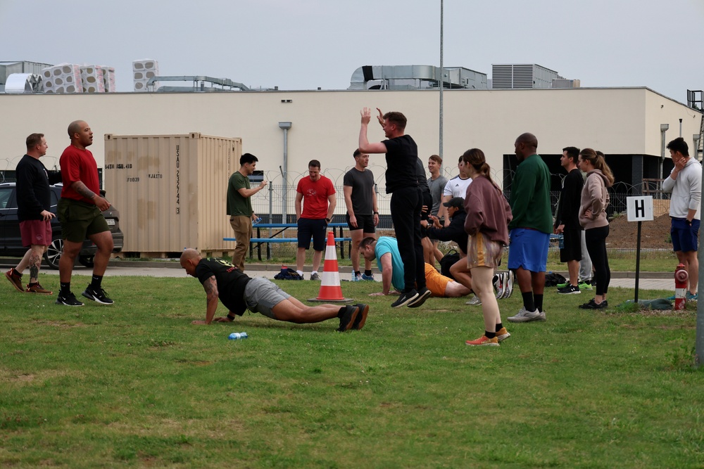 588th BEB conducts an Iron Warrior physical training event in Poland