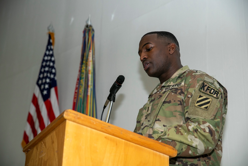 Promotion Ceremony at Camp Bondsteel