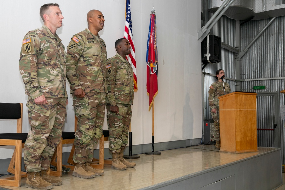 Promotion Ceremony at Camp Bondsteel