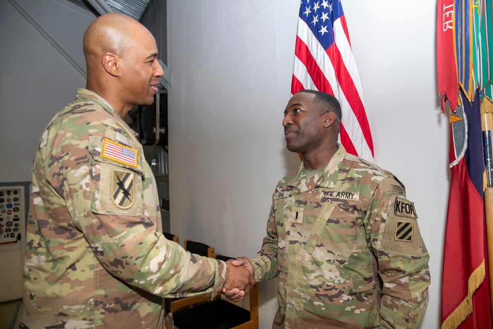 Promotion Ceremony at Camp Bondsteel
