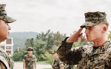 SY 24 | We Go Together: ROK Marine Promotes 15th MEU Marine to Staff Sergeant