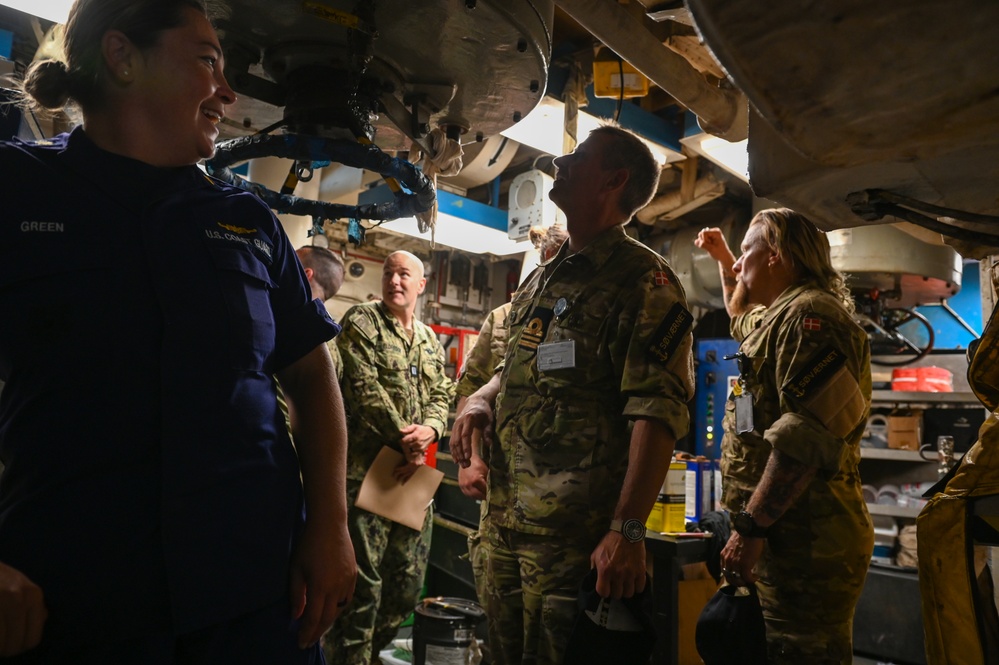 US Coast Guard, US Navy, Royal Danish navy and Royal Canadian navy commemorate the beginning of Operation Nanook
