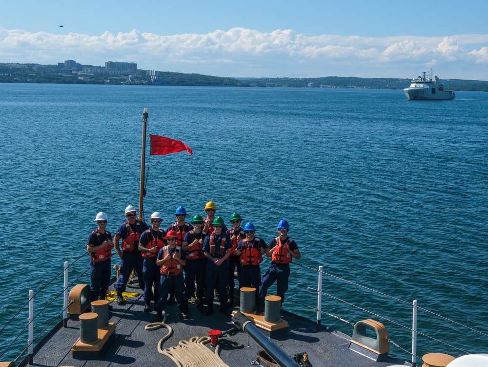 Coast Guard Cutter Northland transits Halifax Harbour, Nova Scotia