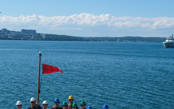 Coast Guard Cutter Northland transits Halifax Harbour, Nova Scotia