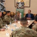 Representatives of the Consumer Financial Protection Bureau visit with JBER leadership, servicemembers, and military spouses