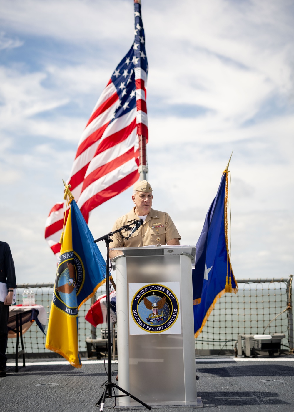 USNS Supply (T-AOE 6) Receives Navy Unit Commendation Medal