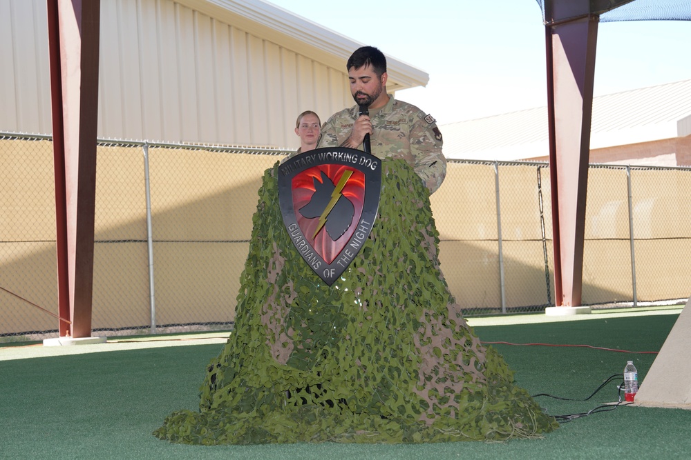 Military Working Dog Arthur retires after five years of service