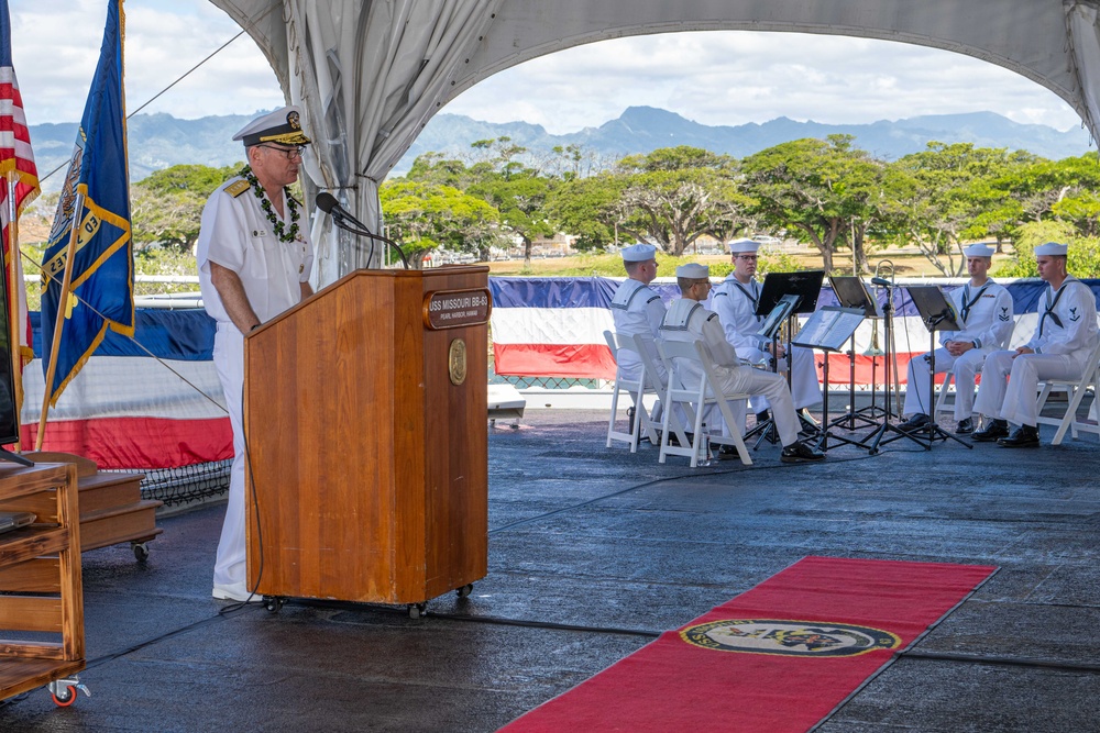 Battleship Missouri Memorial Commemorates 79th Anniversary of end of WW2