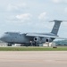 C-5 aircraft lands at Rosecrans