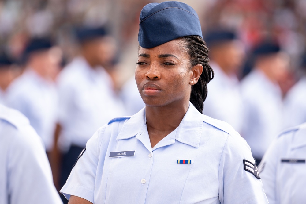 U.S. Air Force Basic Military Training Coin &amp; Retreat Ceremony