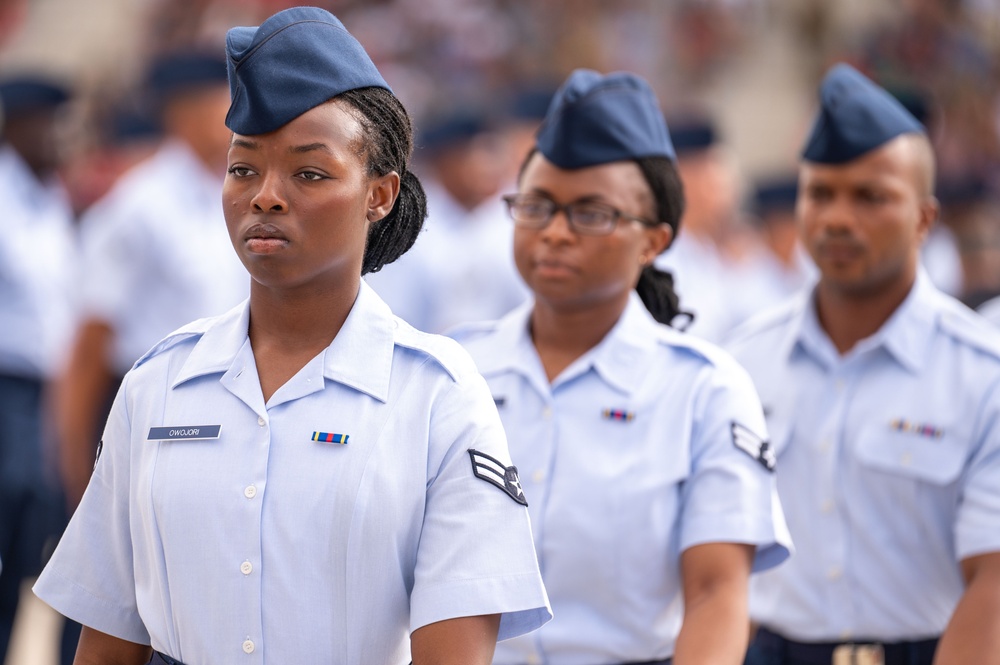 U.S. Air Force Basic Military Training Coin &amp; Retreat Ceremony