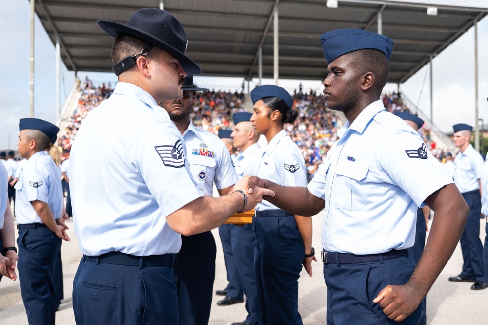 U.S. Air Force Basic Military Training Coin &amp; Retreat Ceremony
