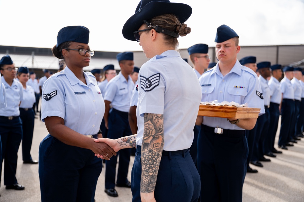 U.S. Air Force Basic Military Training Coin &amp; Retreat Ceremony
