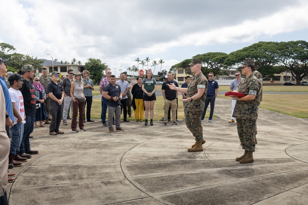 Civilian of the Quarter Ceremony on MCBH