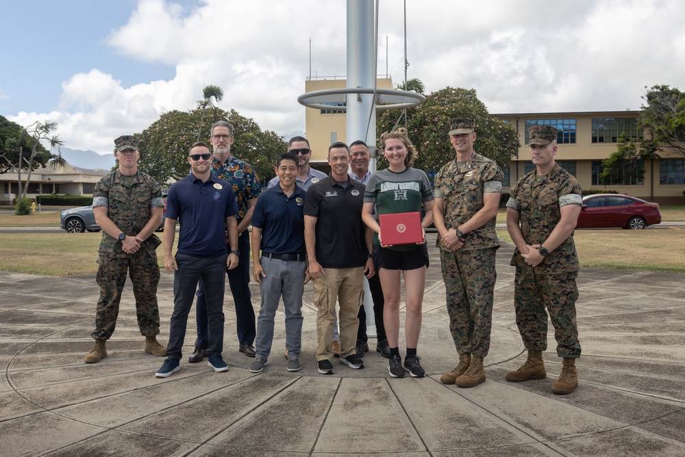Civilian of the Quarter Ceremony on MCBH