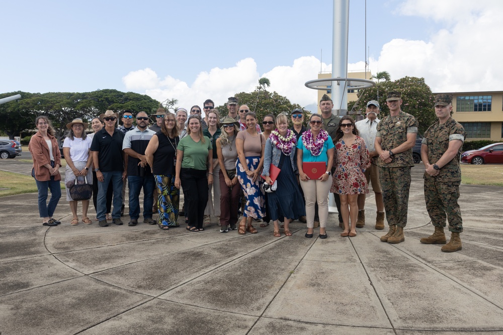 Civilian of the Quarter Ceremony on MCBH