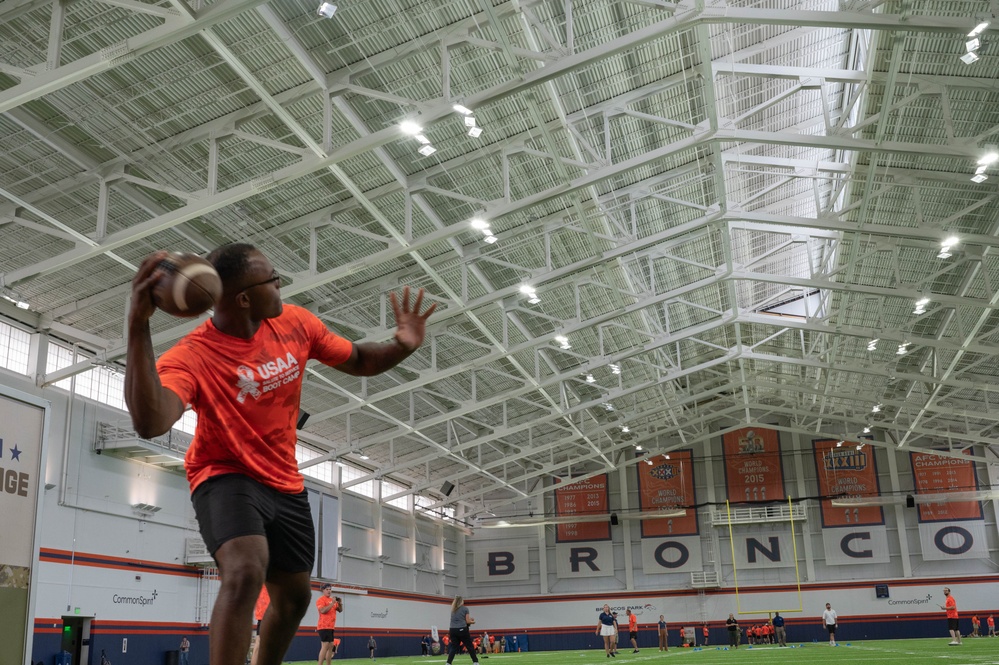 Denver Broncos host U.S. service members to train at their camp