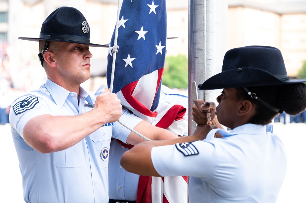 Basic Military Training Coin &amp; Retreat Ceremony