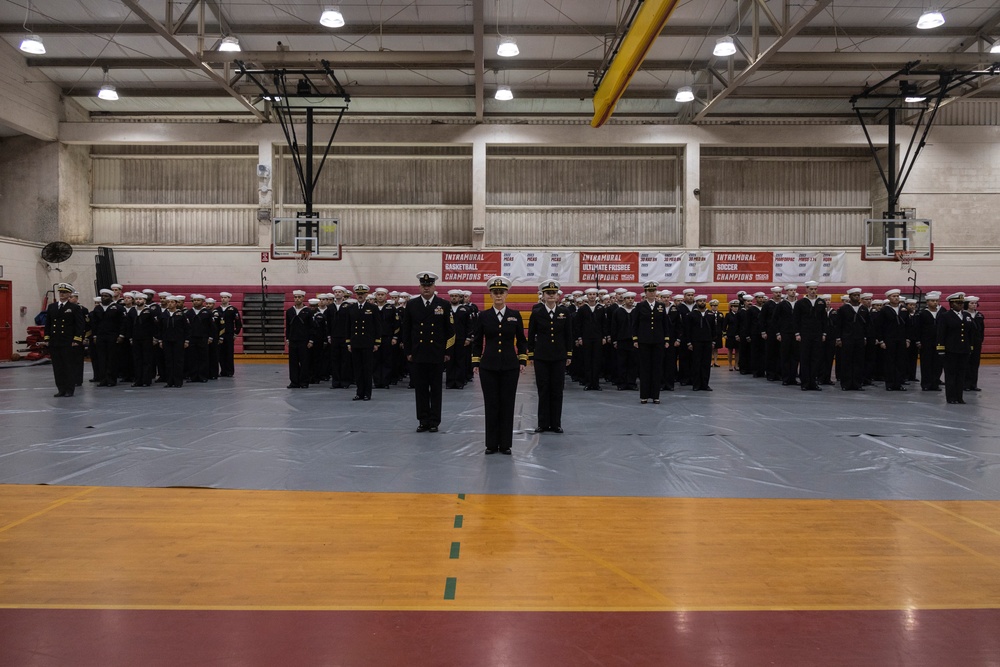 Battalion Blues: 3d Medical Battalion Conducts Quarterly Uniform Dress Blues Inspection