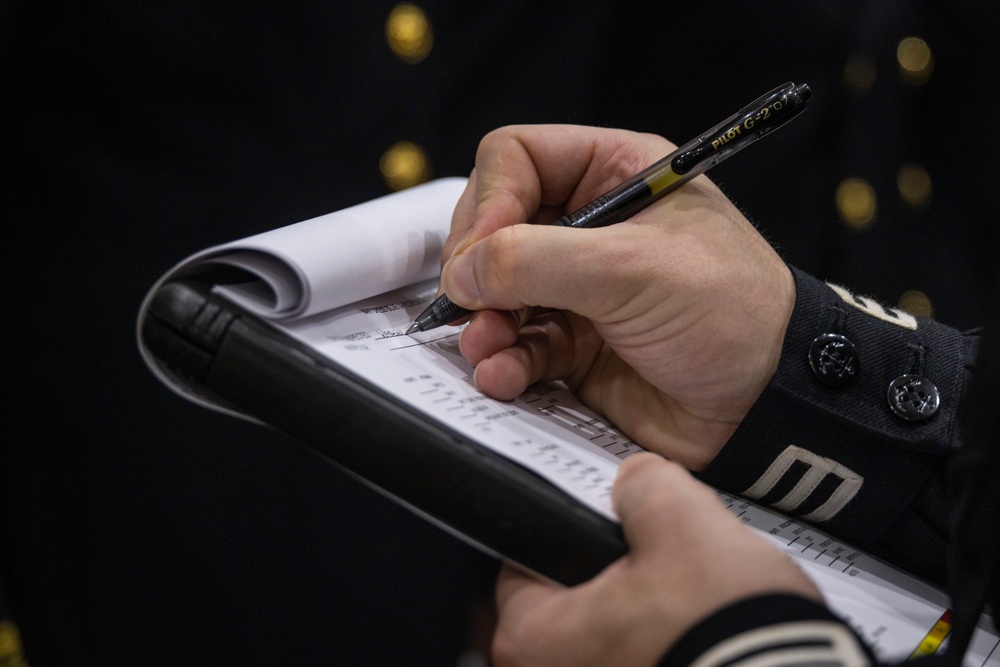 Battalion Blues: 3d Medical Battalion Conducts Quarterly Uniform Dress Blues Inspection