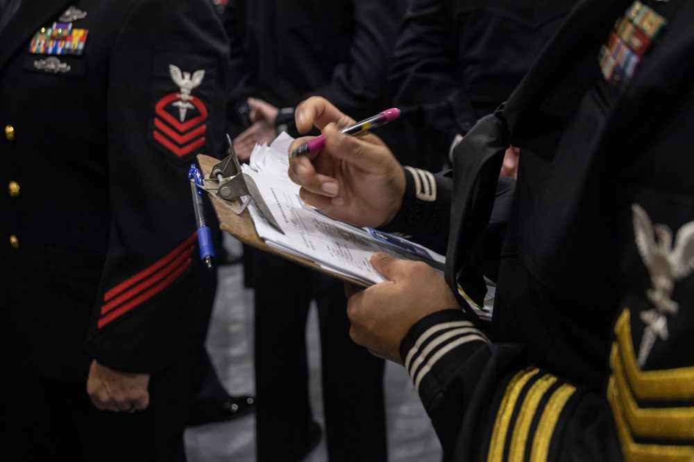 Battalion Blues: 3d Medical Battalion Conducts Quarterly Uniform Dress Blues Inspection