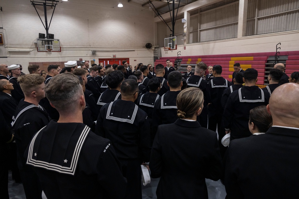 Battalion Blues: 3d Medical Battalion Conducts Quarterly Uniform Dress Blues Inspection