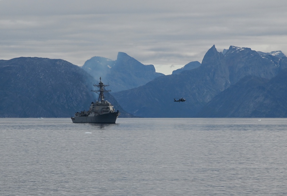 US Coast Guard Cutter Northland, Arctic partners transit to Greenland