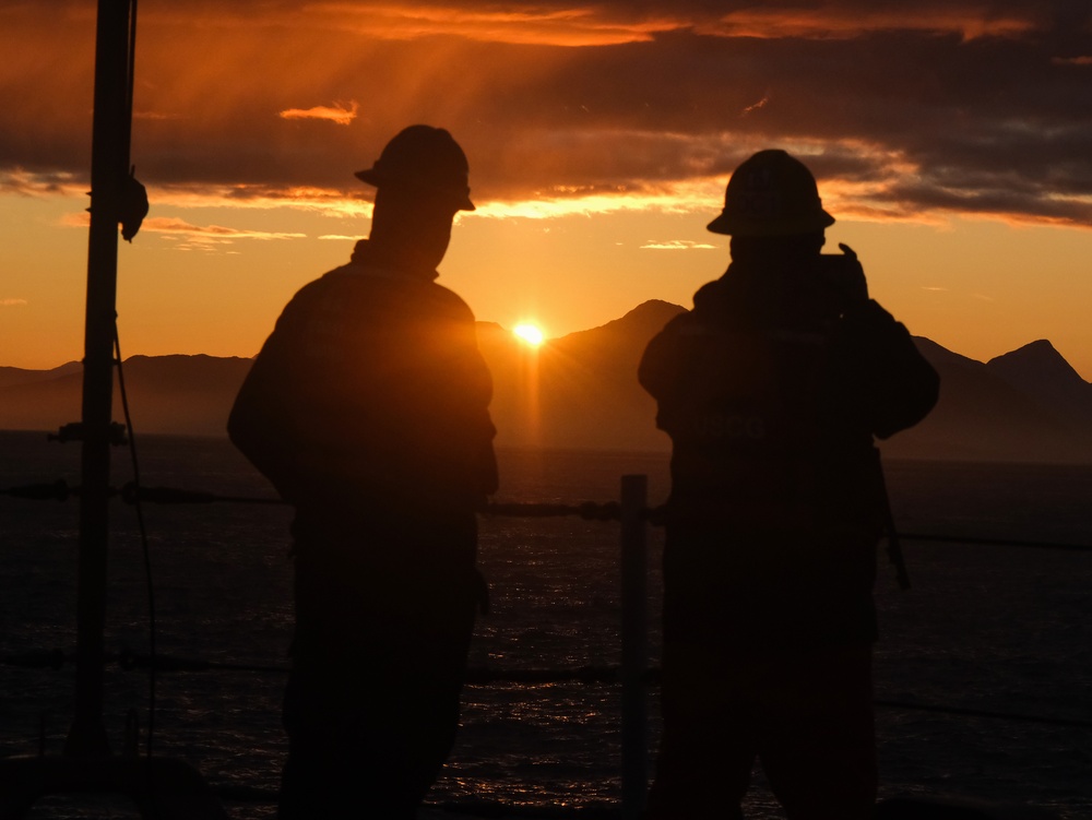 US Coast Guard Cutter Northland, Arctic partners transit to Greenland